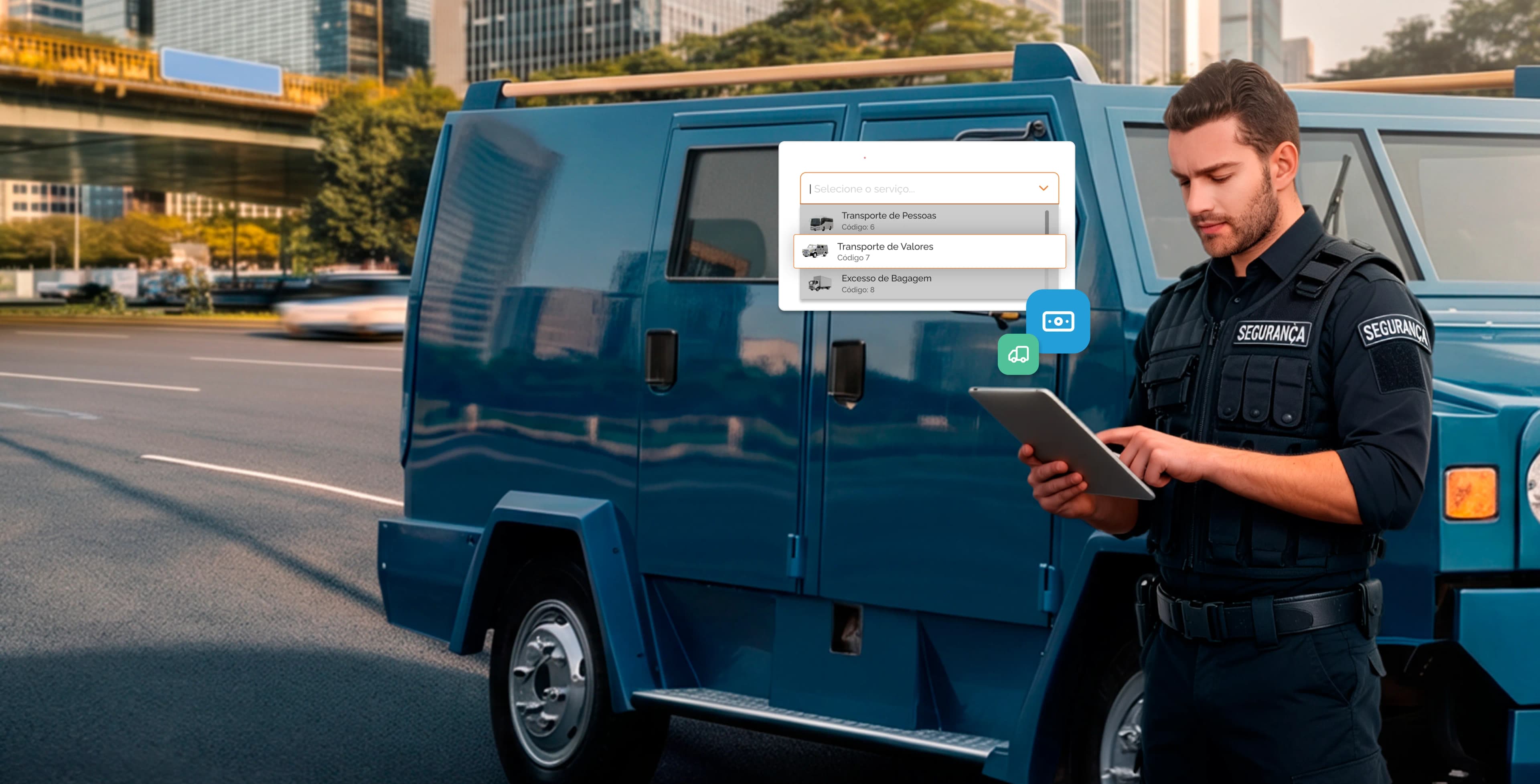 Transportadora de valores operando com GTVe integrada ao CT-e OS no sistema EGS