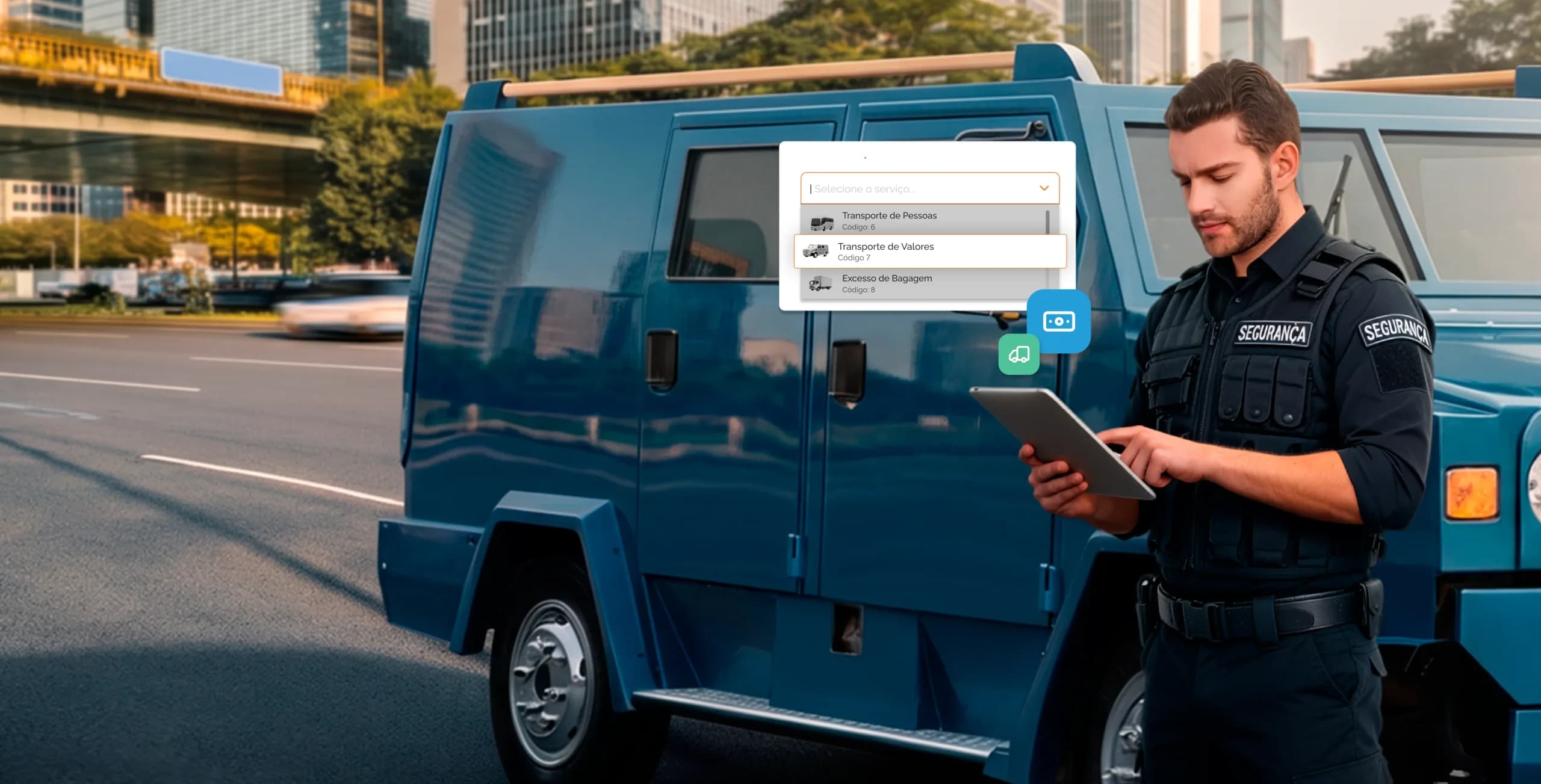 Transportadora de valores operando com GTVe integrada ao CT-e OS no sistema EGS