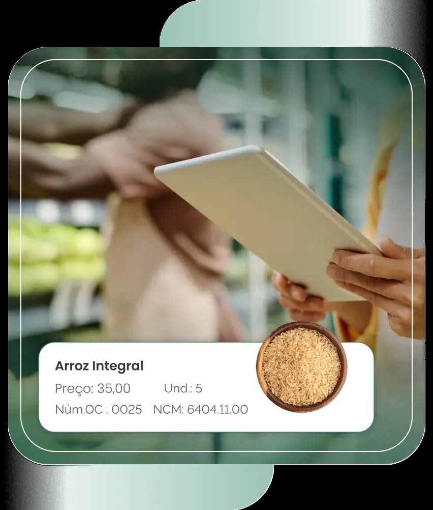 Empresária realizando sua gestão de compras através da EGS Sistemas