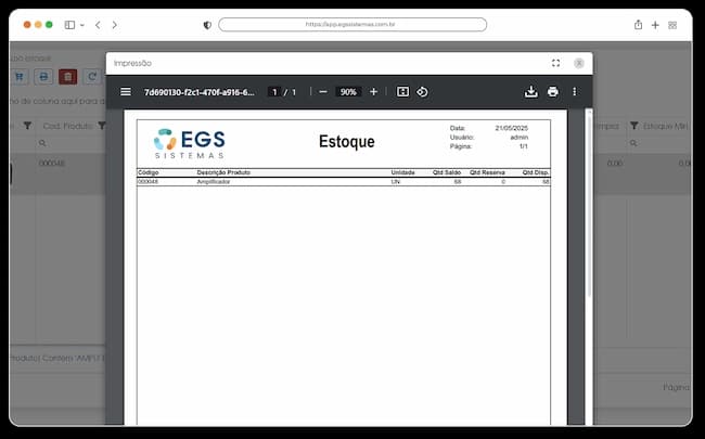 Sistema para Gestão de Estoque