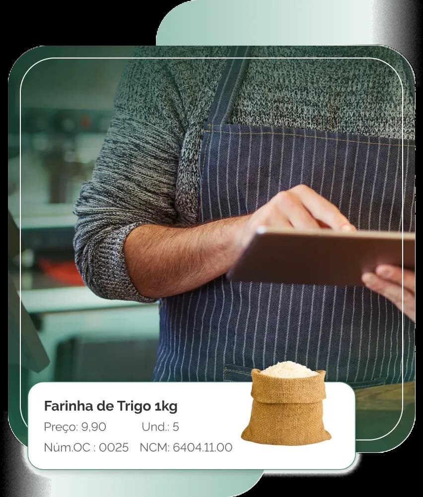 Empresária realizando sua gestão de compras através da EGS Sistemas